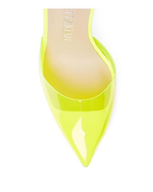 Stuart Weitzman Yellow Stuart Glam 100 Strap Pump