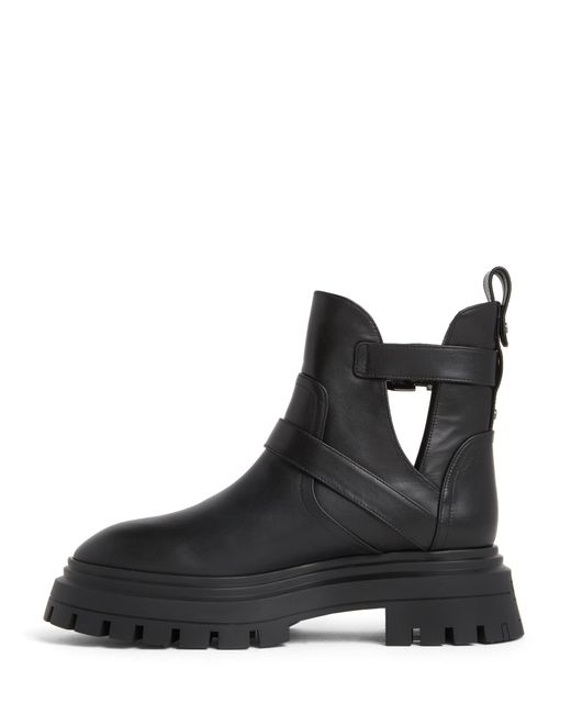 Stuart Weitzman Black Maverick Bedford Moto Bootie
