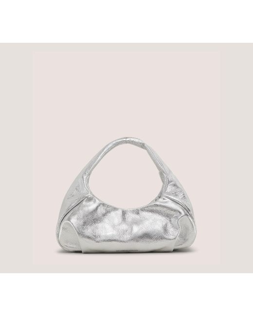Stuart Weitzman White The Moda Mini Hobo Bag Handbags