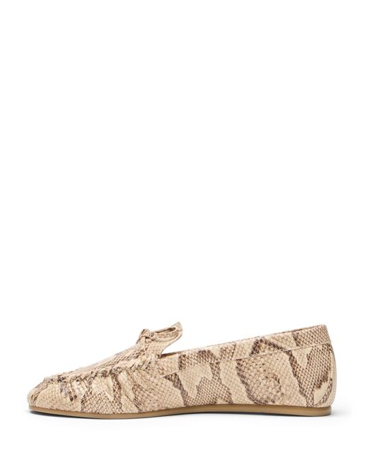 Stuart Weitzman Natural Britt Bow Loafer