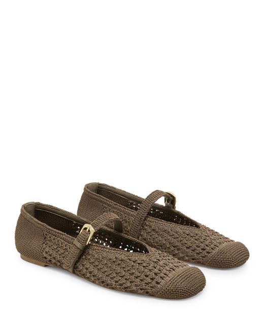 Stuart Weitzman Brown Leora Mary Jane