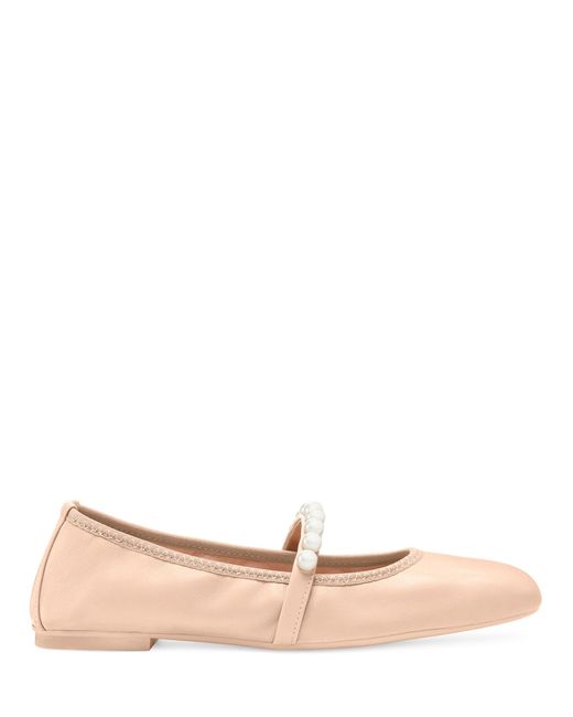 Stuart Weitzman Pink Goldie Ballet Flat, Flats And Loafers, , Lacquerednappa