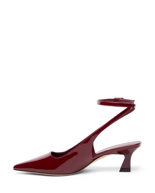 Stuart Weitzman Red Vinnie 50 Strap Pump