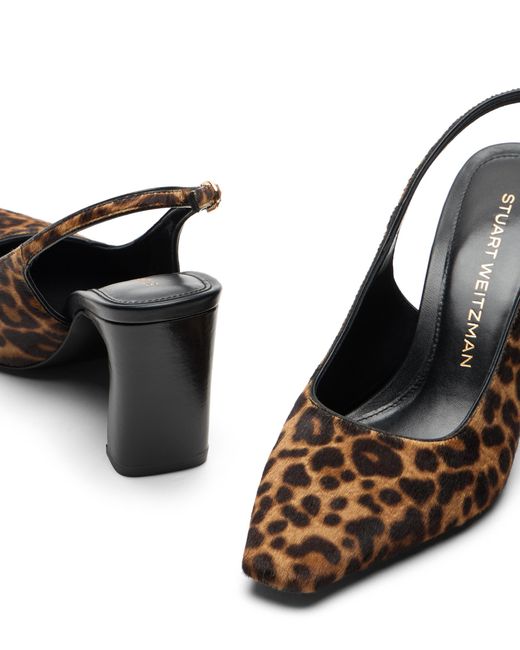 Stuart Weitzman Brown Stassi Slingback 85