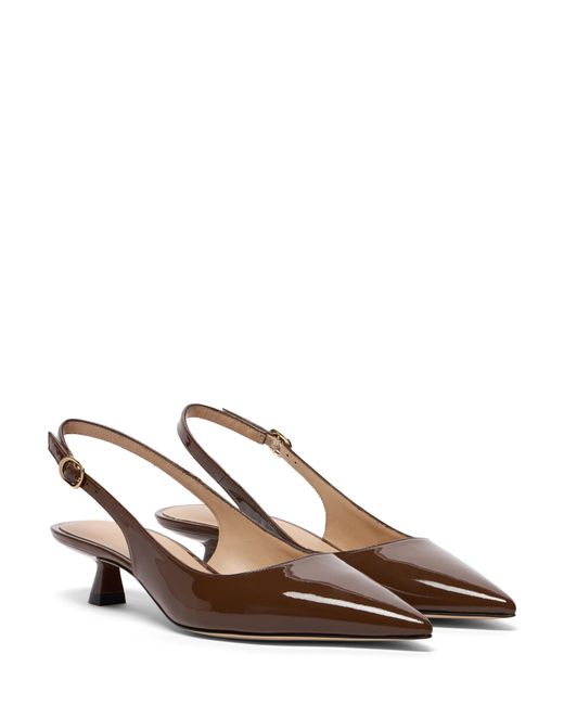 Stuart Weitzman Brown Stuart Sculpt Slingback 35
