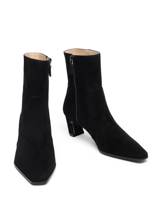 Stuart Weitzman Black Stassi Zip Bootie 50