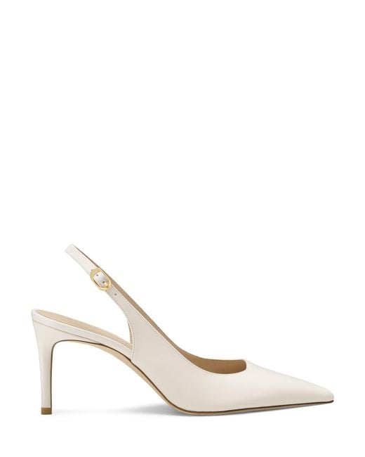 Stuart Power Slingback 75 Stuart Weitzman de color White