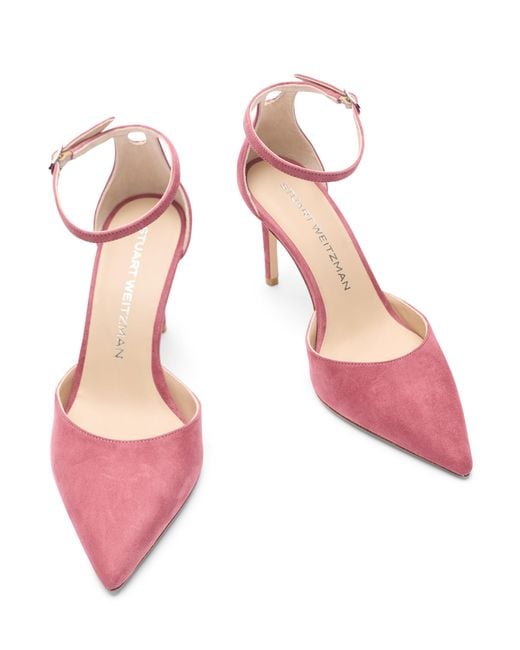 Stuart Weitzman Pink Stuart Power Strap 85