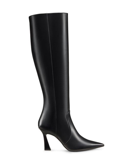 Stuart Weitzman Black Vinnie Zip Boot 85