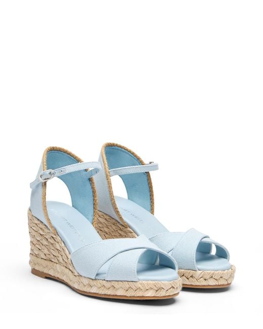 Mirela Ii Espadrille Wedge Stuart Weitzman en coloris Blue