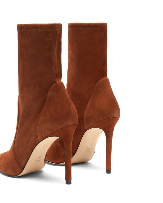 Stuart Weitzman Brown Stuart Power Bootie 10