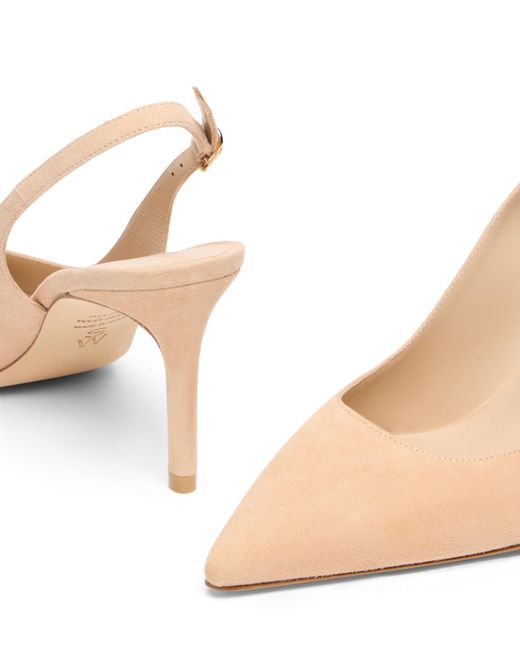 Stuart Weitzman Natural Stuart Power Slingback 75