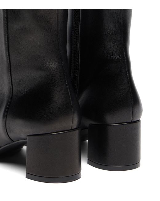 Stuart Weitzman Black Maeve Zip Boot