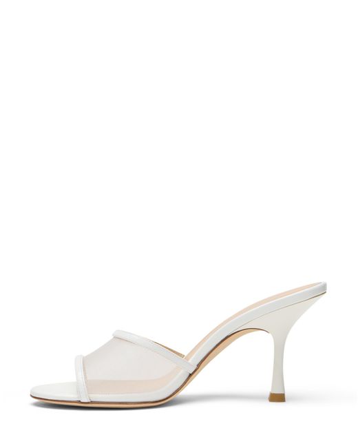 Stuart Weitzman Metallic Heeled Mules