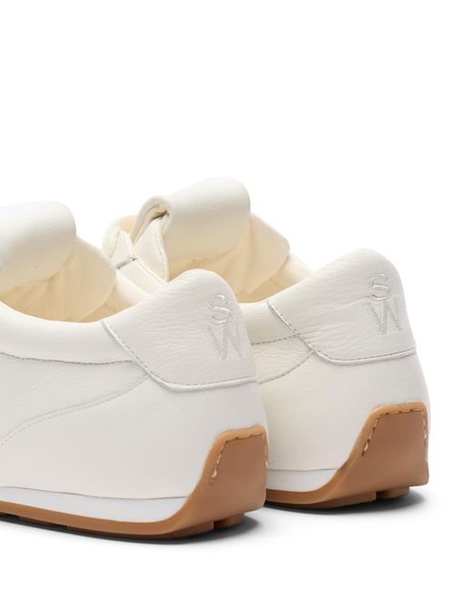 Stuart Weitzman White Colton Sleek Sneaker