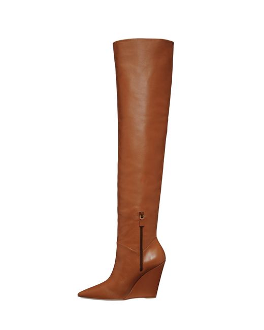 Stuart Weitzman Brown Saloon 100 Wedge Boot