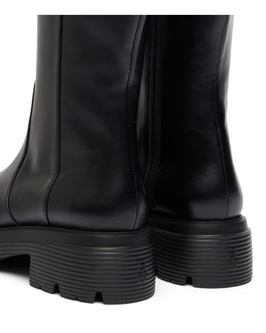 Stuart Weitzman Black Hudson Lite Zip Boot