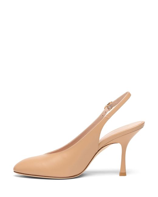 Stuart Weitzman Natural Madison Slingback 85