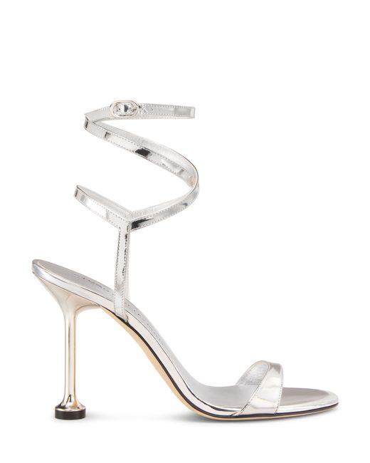 Stuart Weitzman White Nudistini Wrap 100