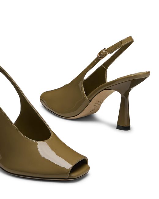 Stuart Weitzman Metallic Val Slingback 85