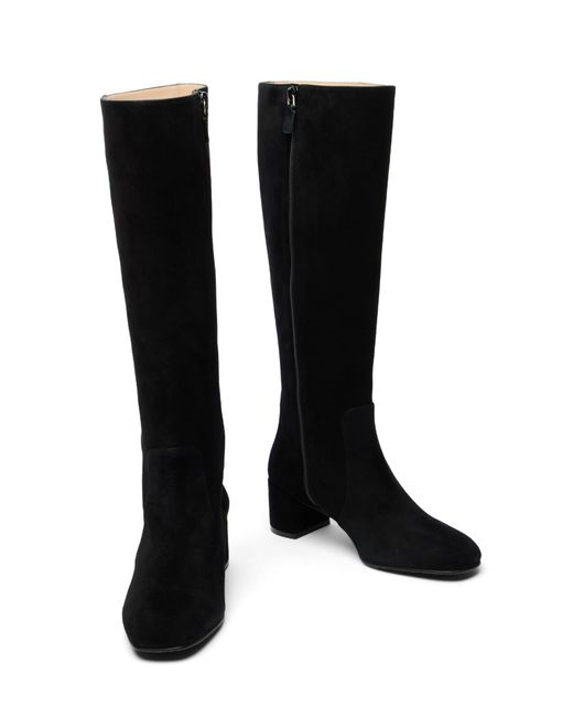 Stuart Weitzman Black Maeve Zip Boot