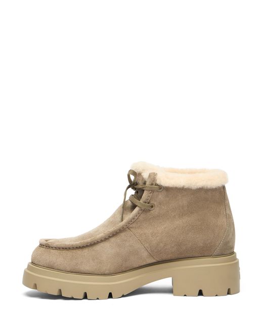Stuart Weitzman Natural Hudson Shearling Chukka