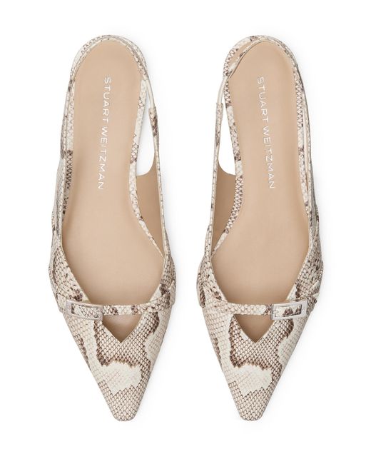 Stuart Weitzman Natural Georgie Slingback