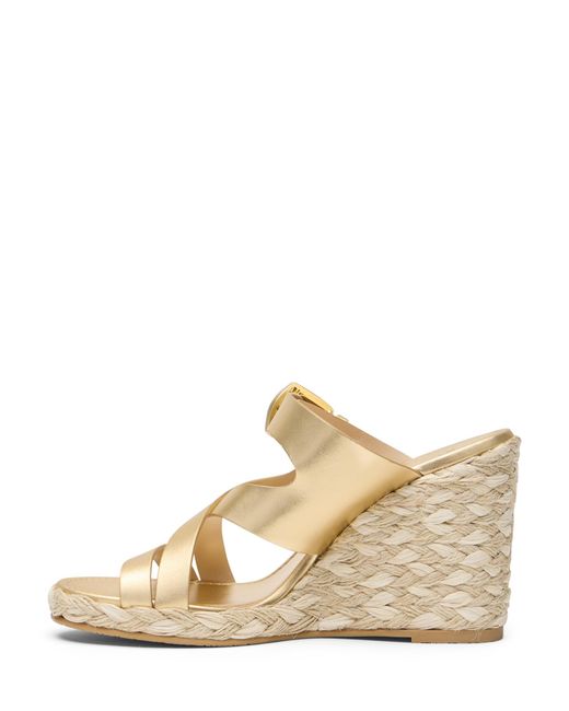 Stuart Weitzman Metallic Sai Espadrille Wedge