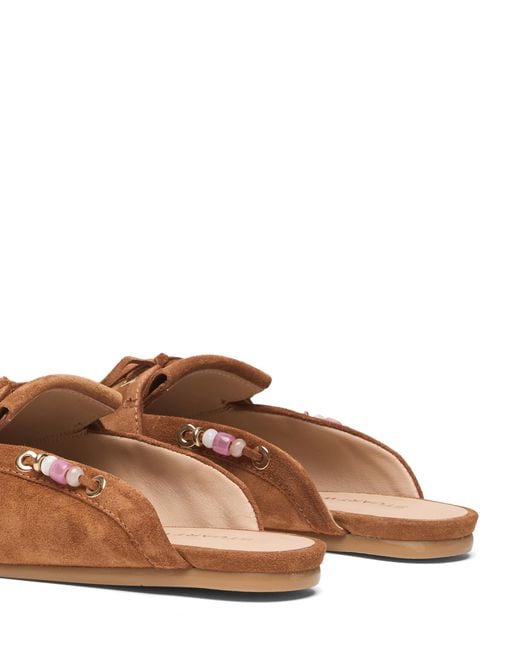 Stuart Weitzman Brown Majorca Tinsley Mule