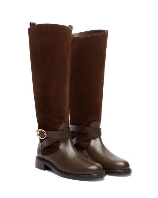 Stuart Weitzman Brown Benni Riding Boot
