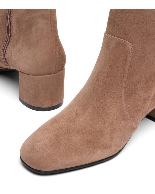 Stuart Weitzman Brown Maeve Zip Boot