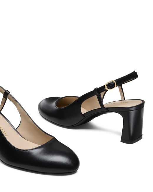 Stuart Weitzman Black Babette Slingback 60