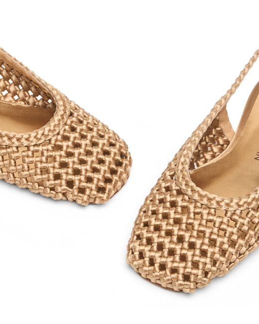Stuart Weitzman Natural Marina Slingback