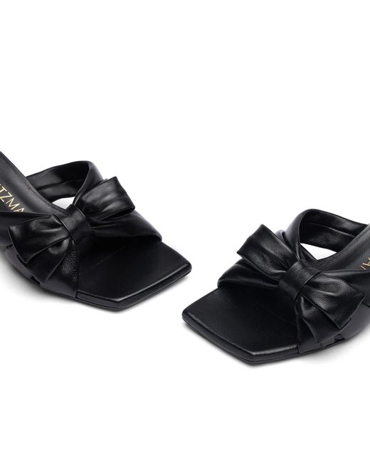 Stuart Weitzman Black Sofia 45 Slide