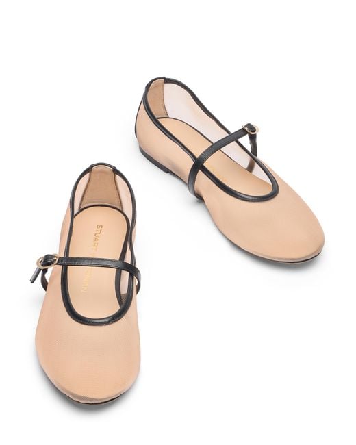 Stuart Weitzman Natural Bareitall Mary Jane