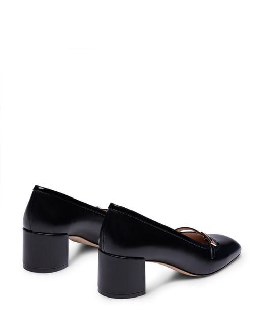 Stuart Weitzman Black Georgie Pump 50