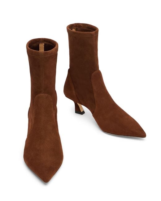 Stuart Weitzman Brown Vinnie Bootie 50
