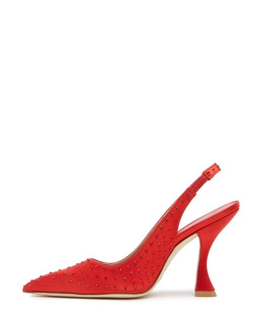 Stuart Weitzman Red Glam Xcurve 100 Slingback