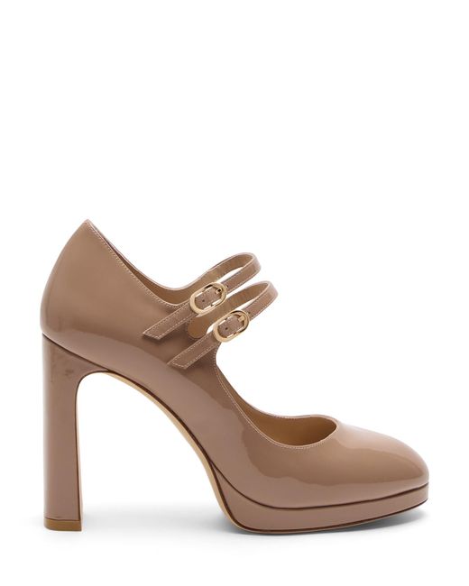 Stuart Weitzman Brown Babette Platform Mary Jane
