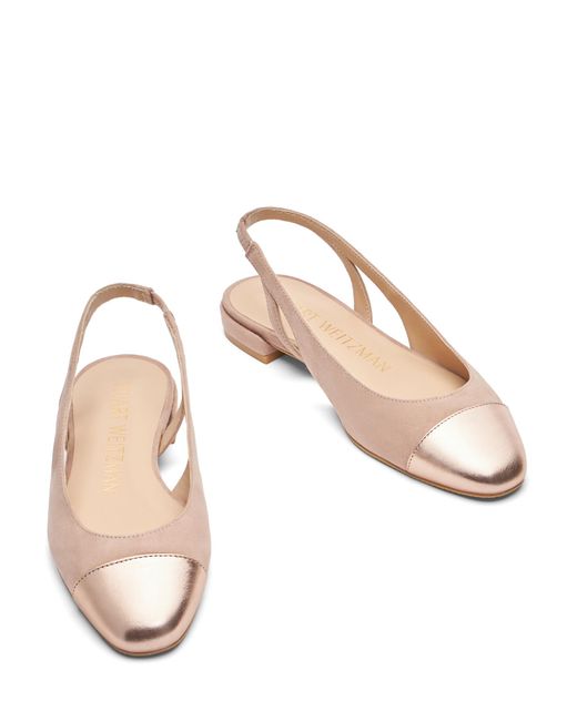 Stuart Weitzman Pink Sleek Slingback