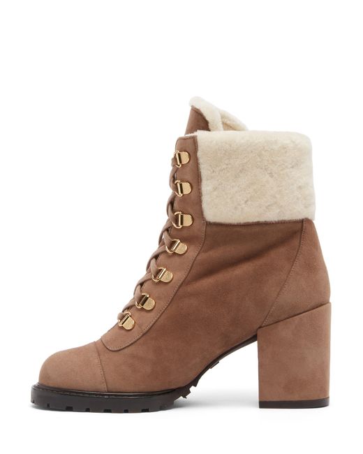 Stuart Weitzman Brown Kolbie Ii Block Chill Bootie