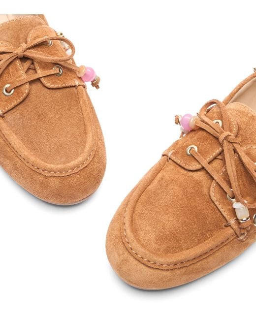 Stuart Weitzman Brown Boat Shoes