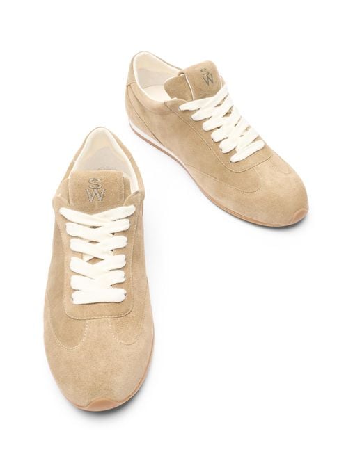 Stuart Weitzman Natural Colton Sleek Sneaker