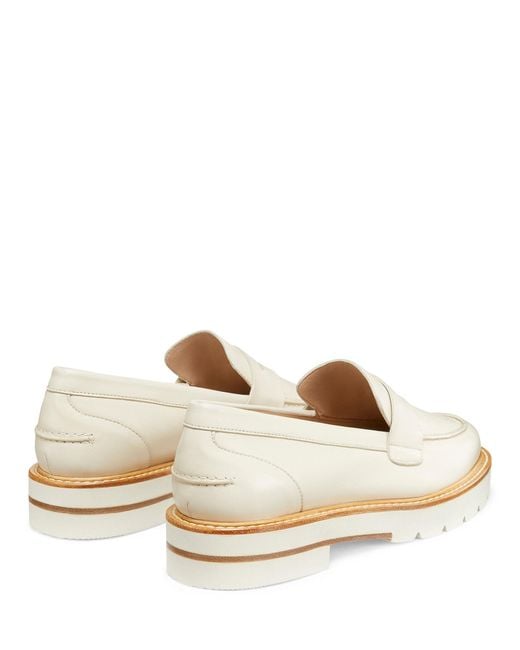 Stuart Weitzman Natural , Parker Lift Loafer, Flats And Loafers,