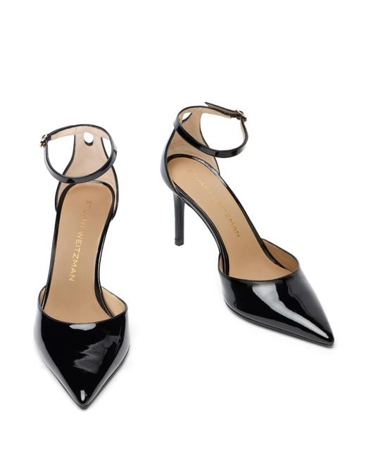 Stuart Weitzman Black Stuart Power Strap 85