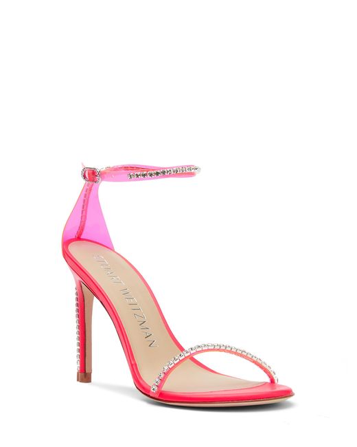 Stuart Weitzman Pink Nudistglam 100 Sandal