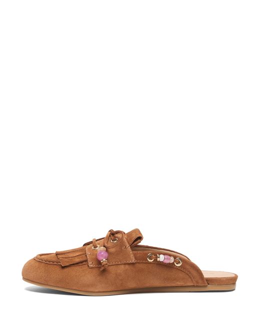 Stuart Weitzman Brown Majorca Tinsley Mule