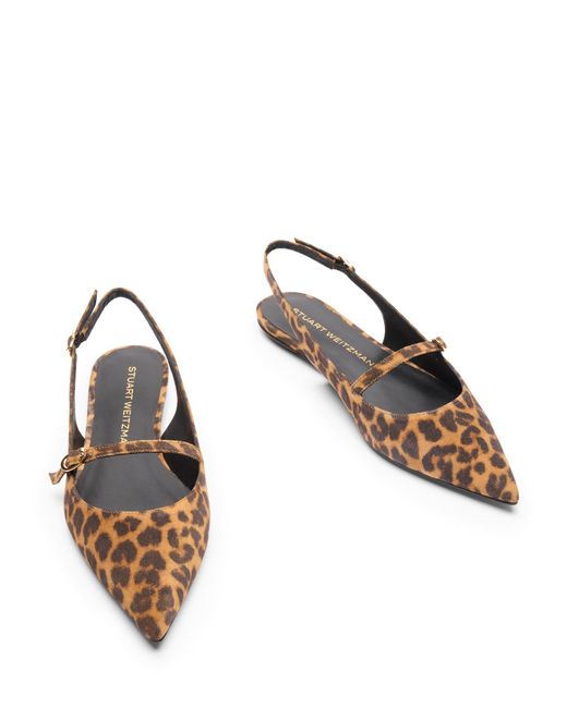 Stuart Weitzman Brown Emilia Mary Jane Slingback