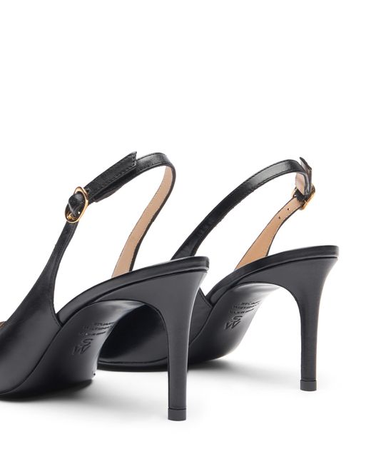 Stuart Weitzman Black Stuart Power Slingback 75