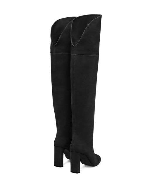 Stuart Weitzman Black Babette Over-The-Knee Tubo 85